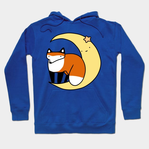 Fox and Moon Hoodie by saradaboru